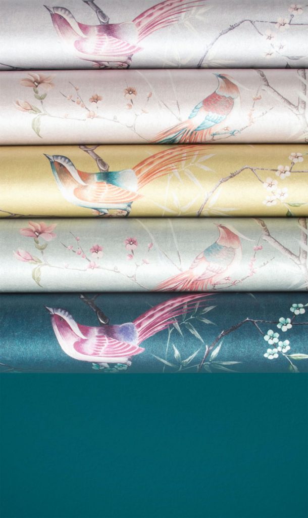 papier peint décoration intérieur japonisante tori oiseau chance - blog déco - Clem Around The Corner