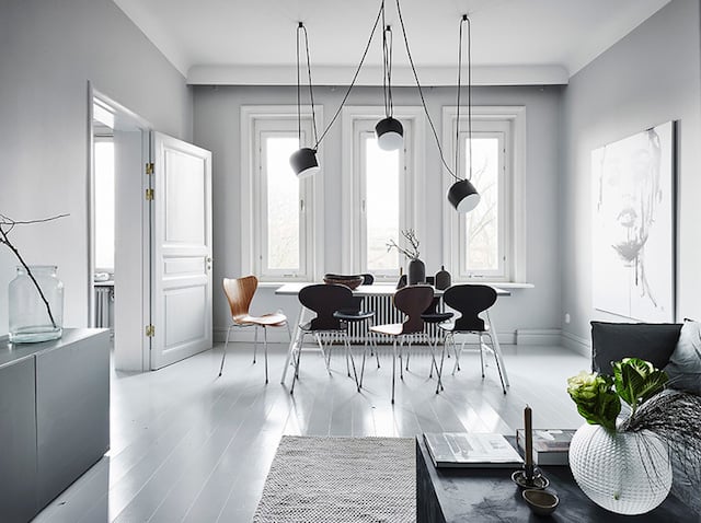 salle à manger scandinave nuance de gris shades of grey - blog déco - clem around the corner