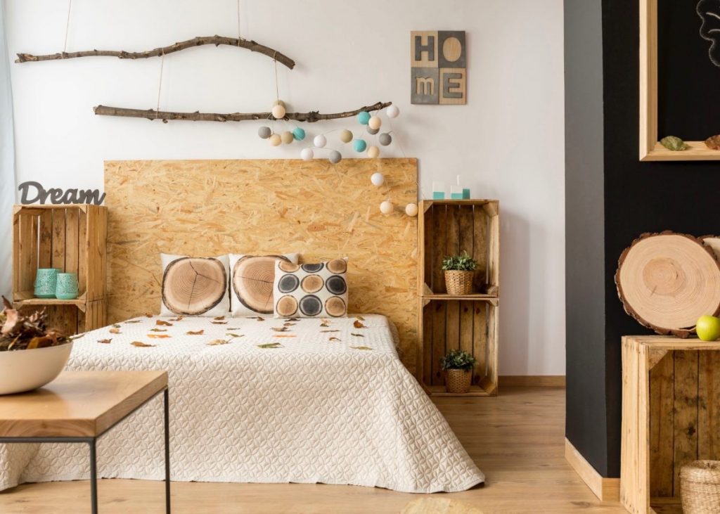 idée bricolage chambre a faire soi-meme tête de lit avec rangement diy - blog déco - clem around the corner