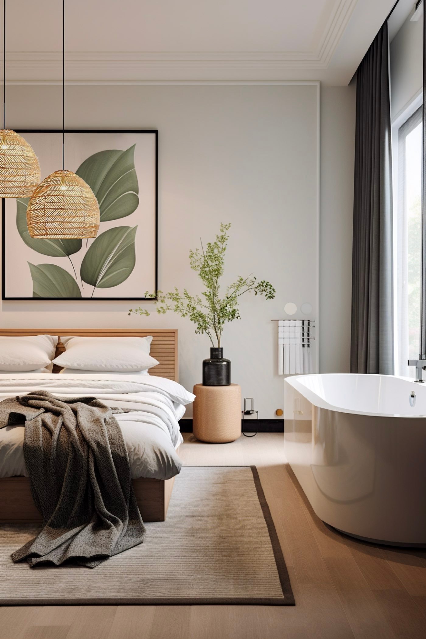 idée suite parentale déco nature zen