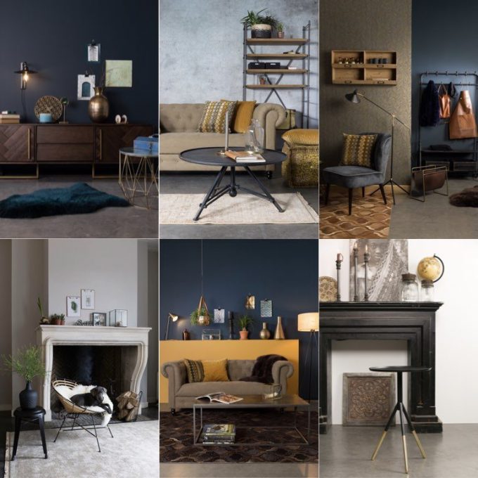 salon sombre couleur sourde dutchbone deco blog design hollandais cosy chic clem around the corner