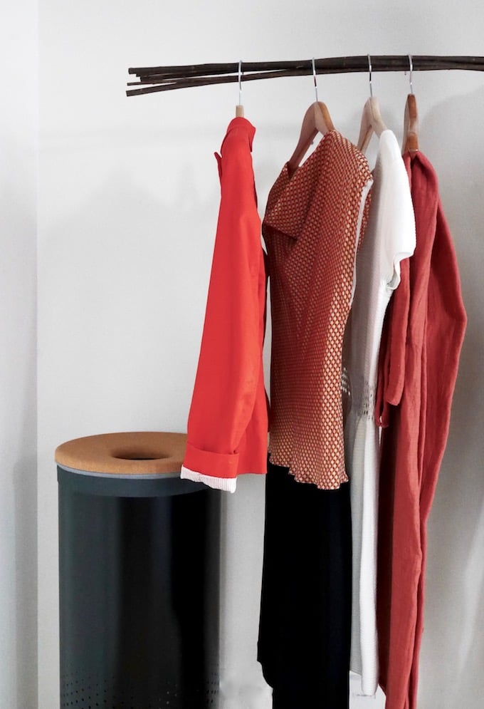 panier à linge design blanc brabantia salle de bain terracotta corbeille liège - blog déco - Clem Around The Corner