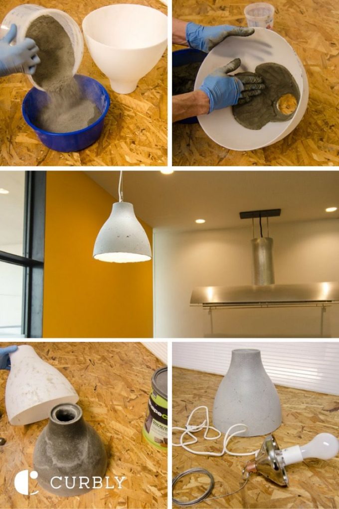 ikea hack lampe diy béton - blog déco - Clem Around The Corner