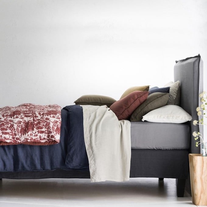 linge de lit en chanvre textile lit couleurs cosy hygge blog déco clem around the corner