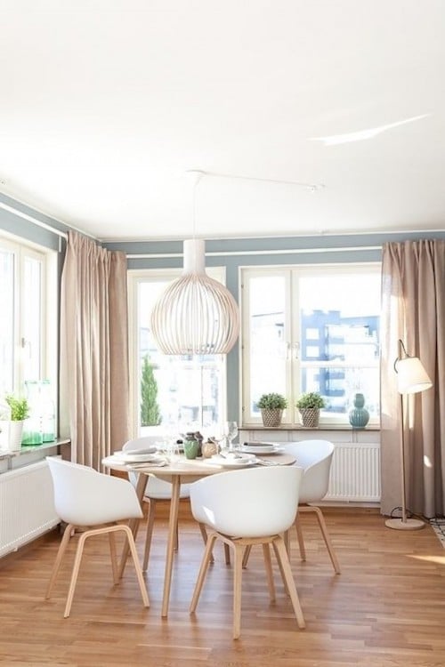 comment aménager 20m2 salon rideau déco scandinave pinterest rideaux