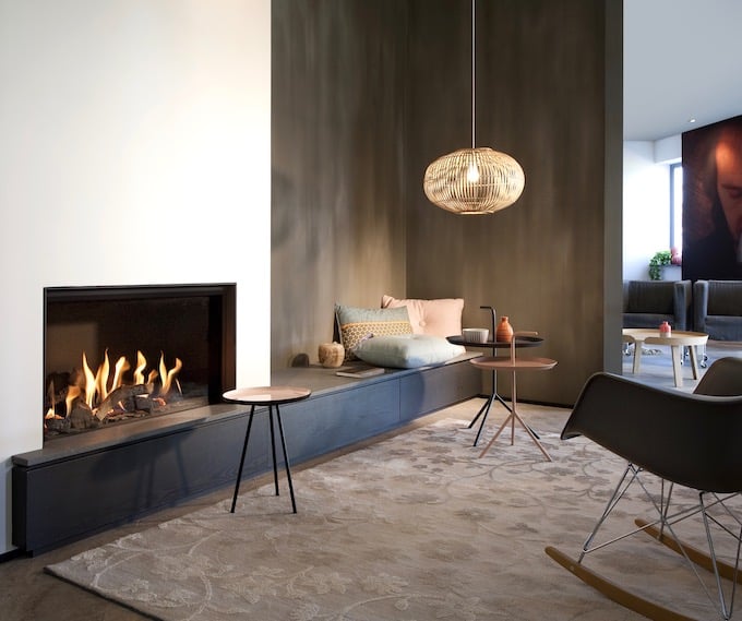 poêle cheminée gaz salon eames dsw chaise bascule avis - blog déco -clem around the corner