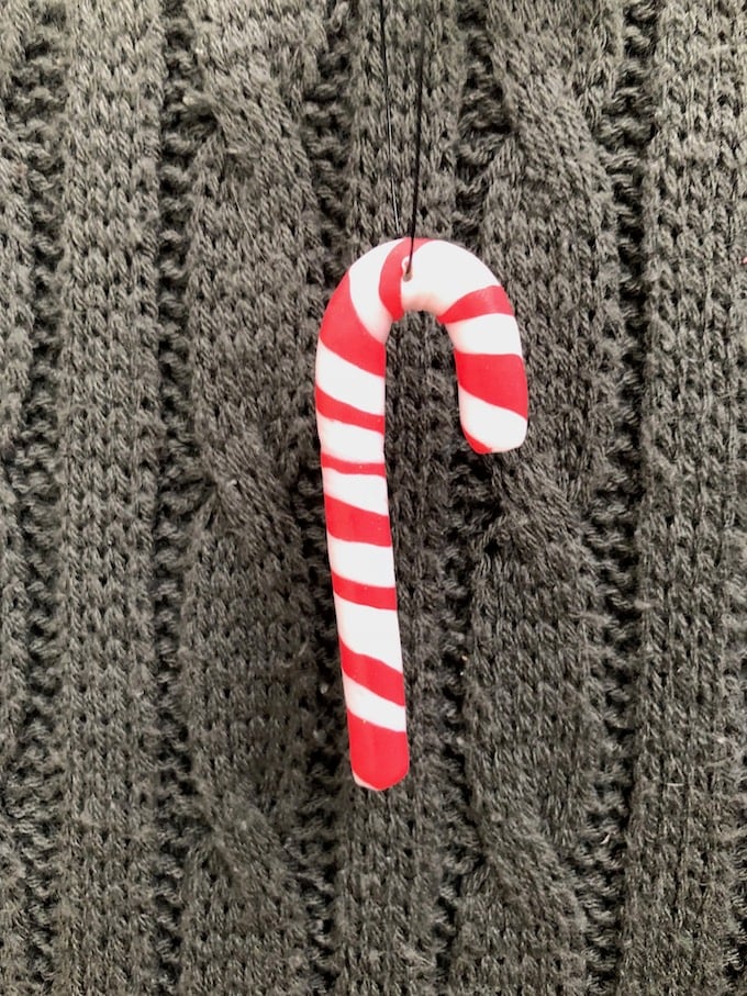 fimo noel facile diy candy canne décoration sapin - blog diy - clem around the corner