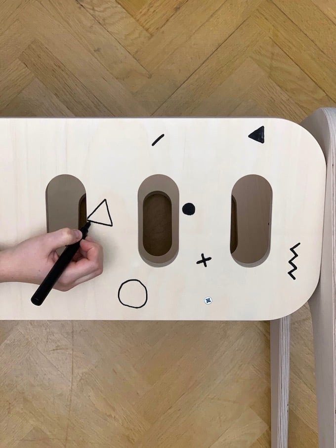 jardinière scandinave blomkal feutre marqueur noir memphis style monochrome blog déco clem around the corner