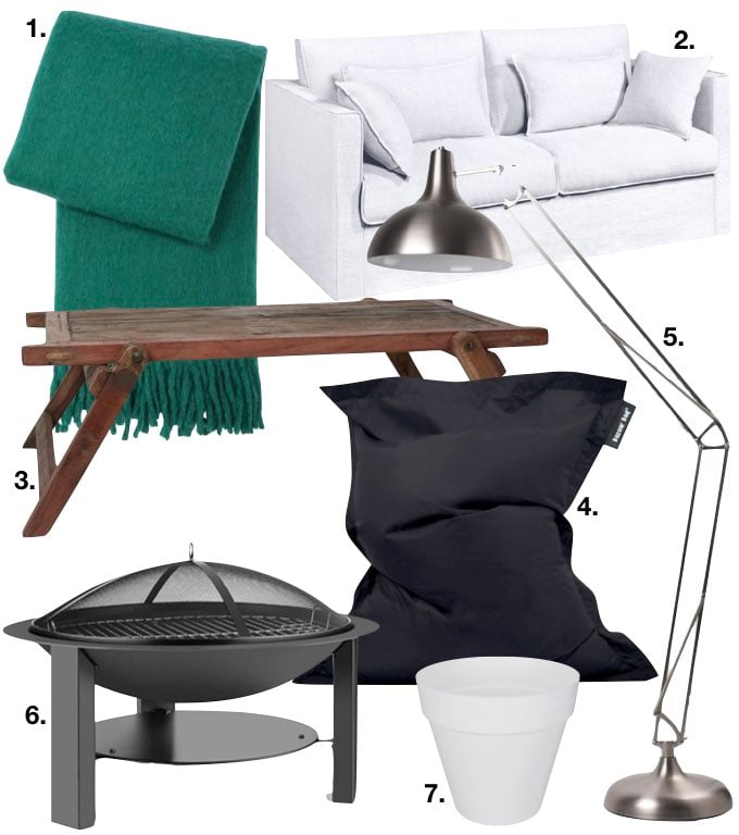 cabane dans les bois shopping liste minimaliste canapé plaid table pouf meubles extérieurs blog déco clem around the corner