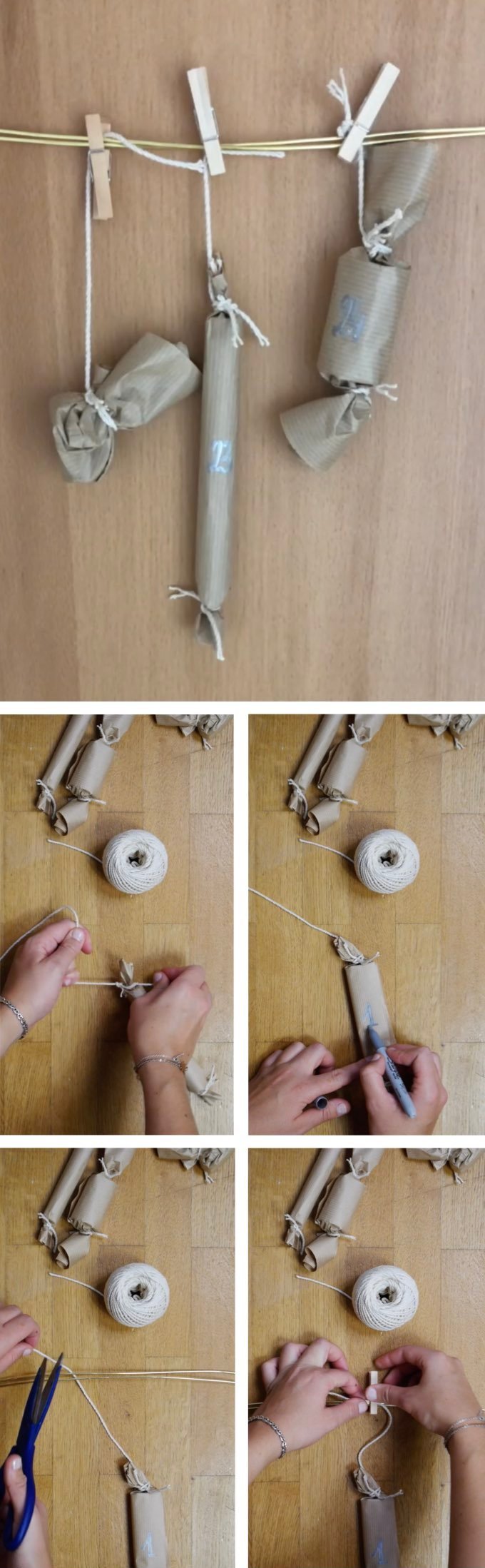 calendrier avent diy cadeaux à décrocher blog déco clem around the corner