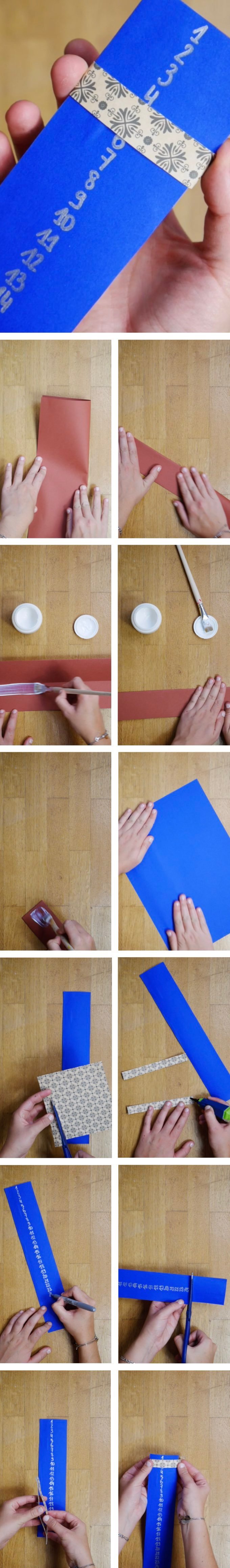 calendrier avent diy curseur papier à bouger blog déco clem around the corner