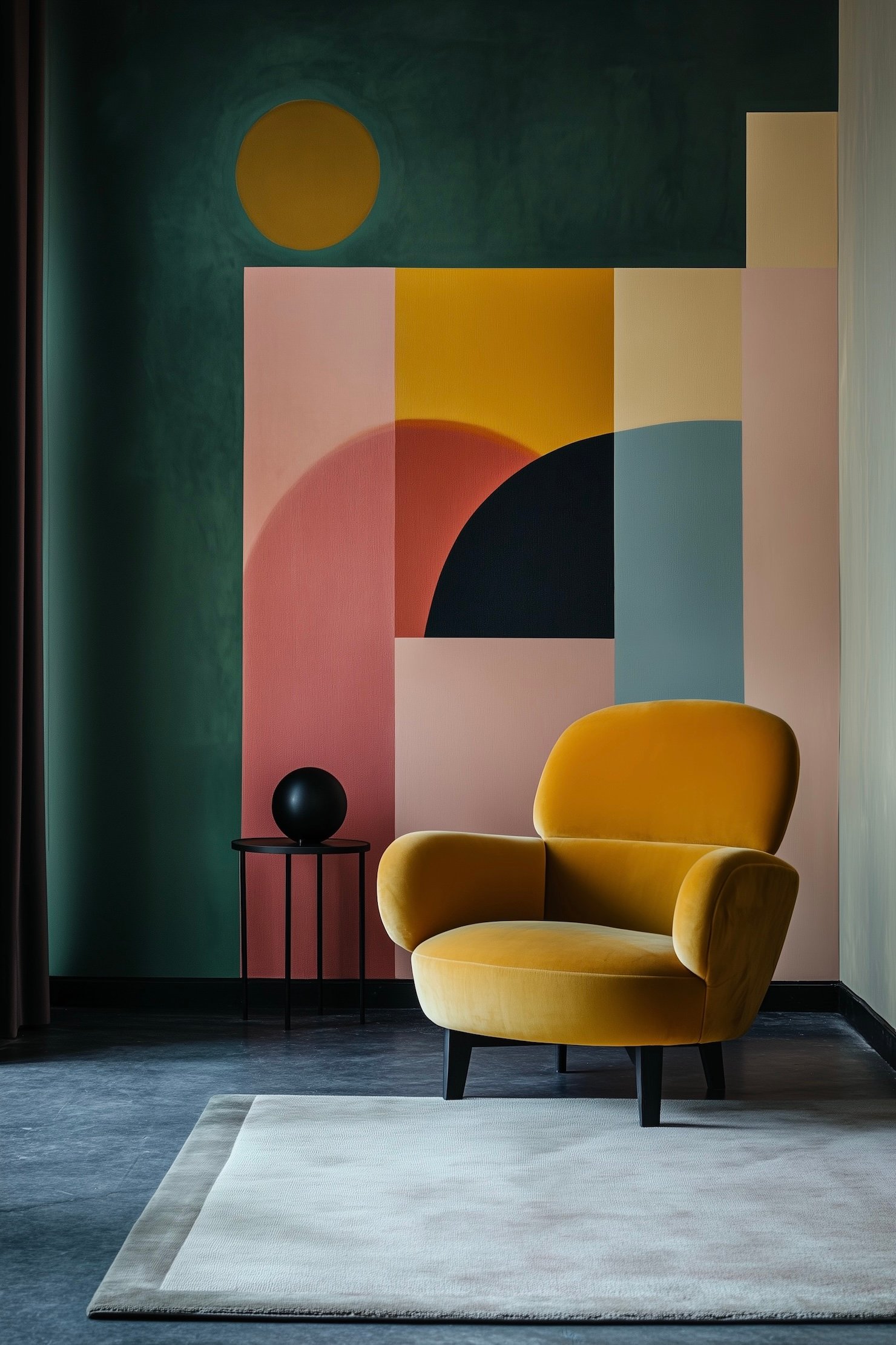 papier-peint multicolore blocs coloré géométrique