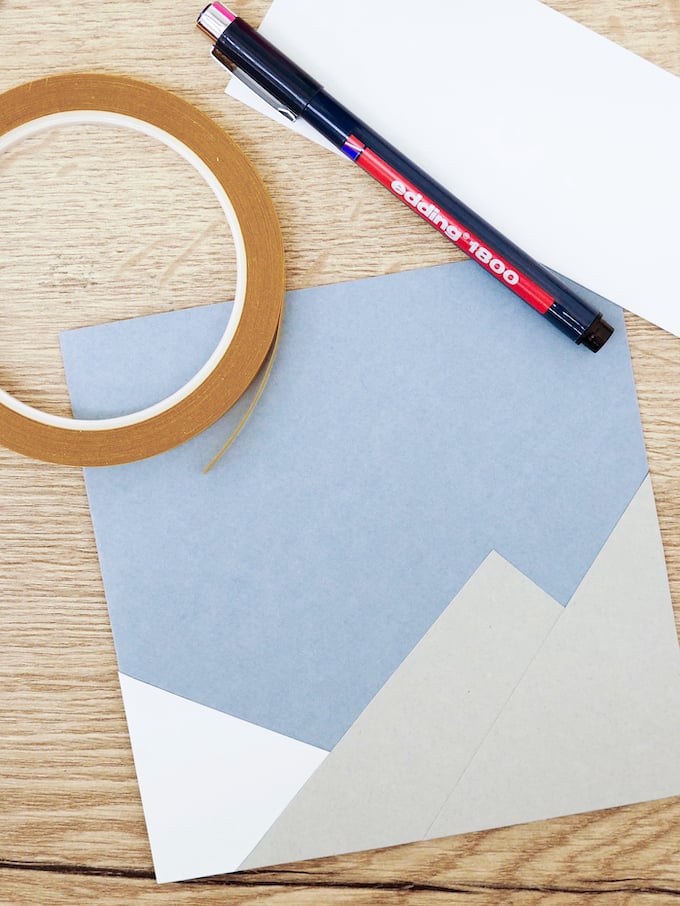 carte de voeux fin d'année neige montagne papier blog déco clem around the corner