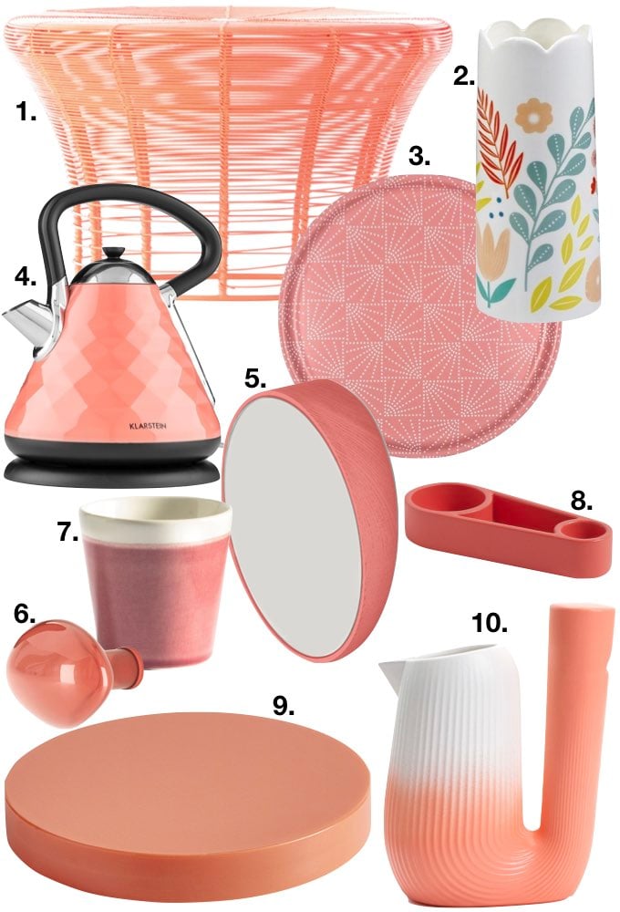couleur de l'année pantone 2019 shopping liste cuisine salon décoration blog déco clem around the corner