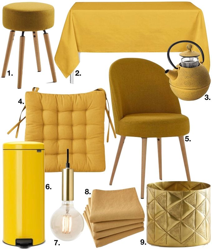 déco couleur jaune moutarde cuisine blog déco clem around the corner