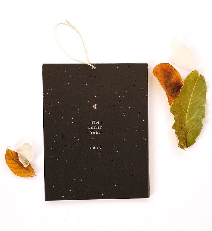 calendrier 2019 original lune phases blog déco clem around the corner