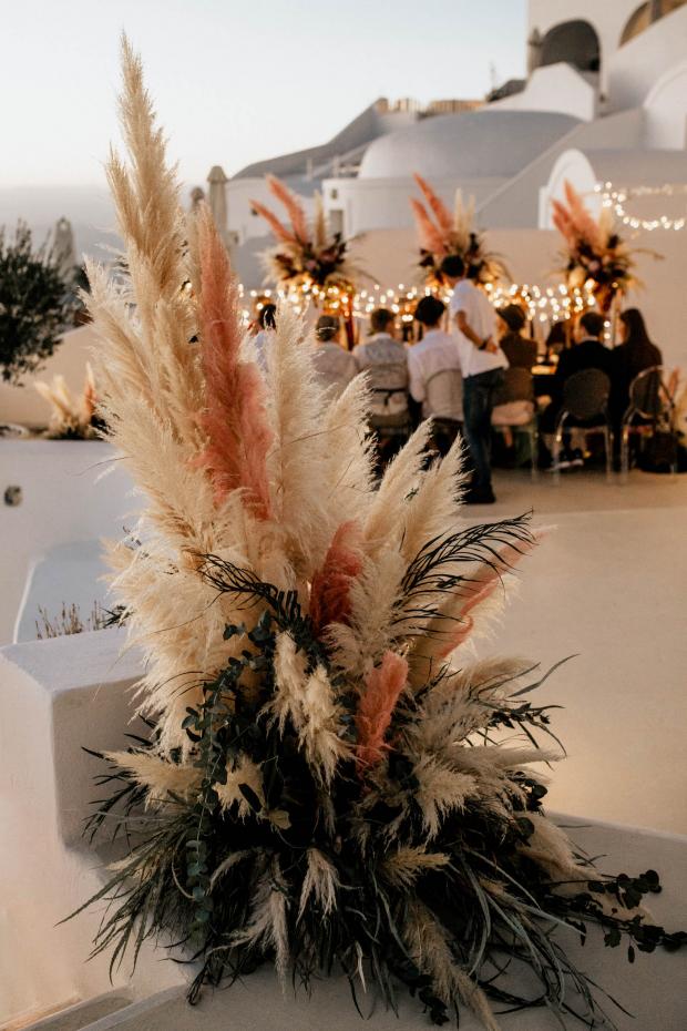 l'herbe de la pampa rose végétale décoration mariage - blog déco - clem around the corner