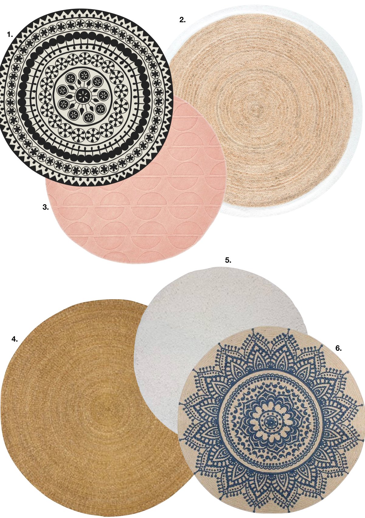 tapis rond salle de bain - blog déco - clem around the corner