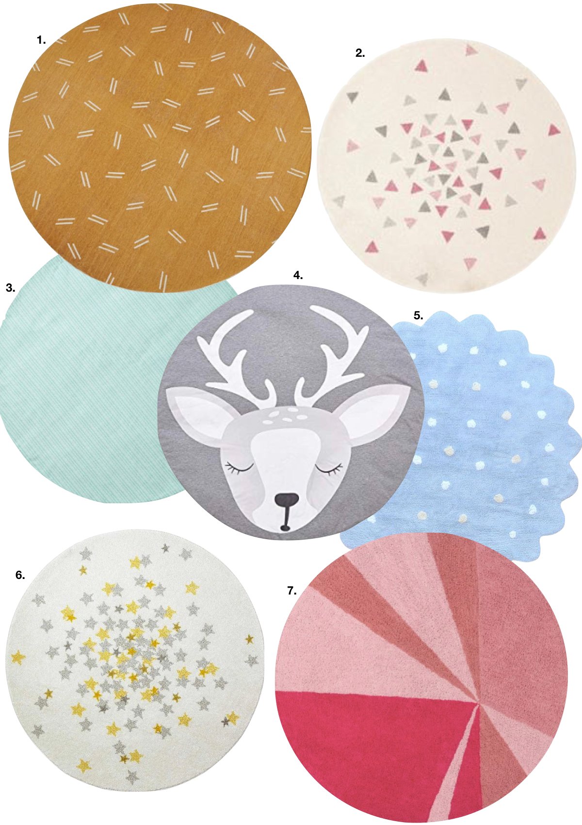 tapis rond chambre enfant liste - blog déco - clem around the corner