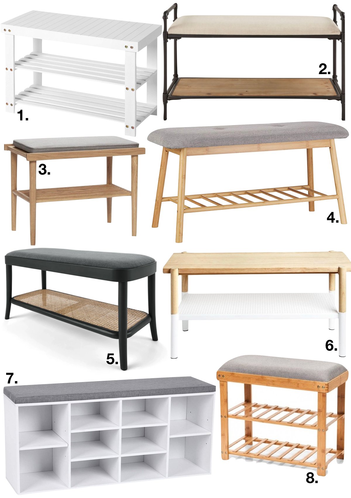 astuces pour ranger les chaussures banc simple - blog déco - clem around the corner