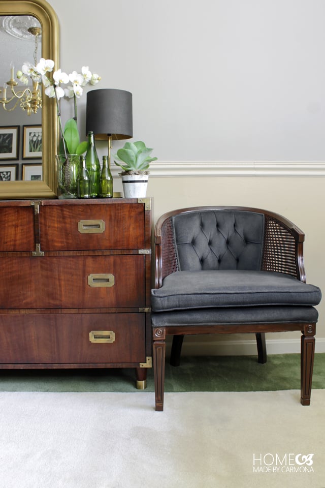 DIY chaise salon sobre noir - blog déco - clem around the corner