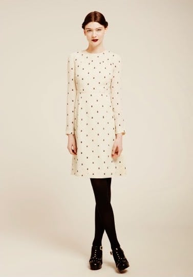 style rétro robe travail pois noir blanc - blog déco - clem around the corner