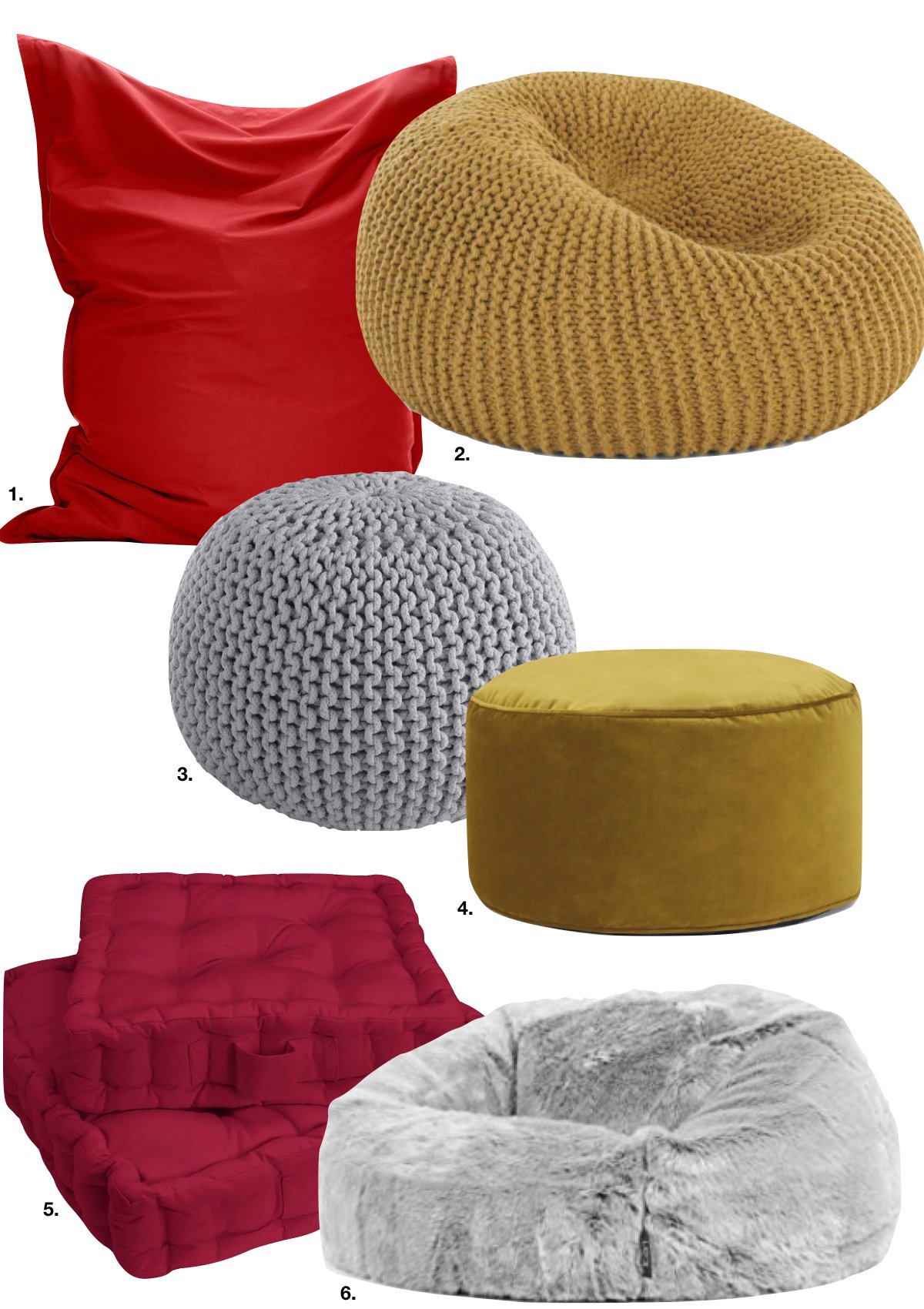 coussin de sol salon élégant - blog déco - clem around the corner