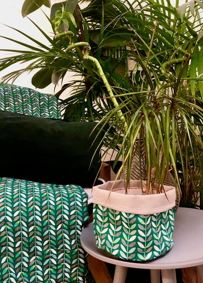 la nature inspire la déco orla kiely plaid cache pot - blog décoration - clem around the corner