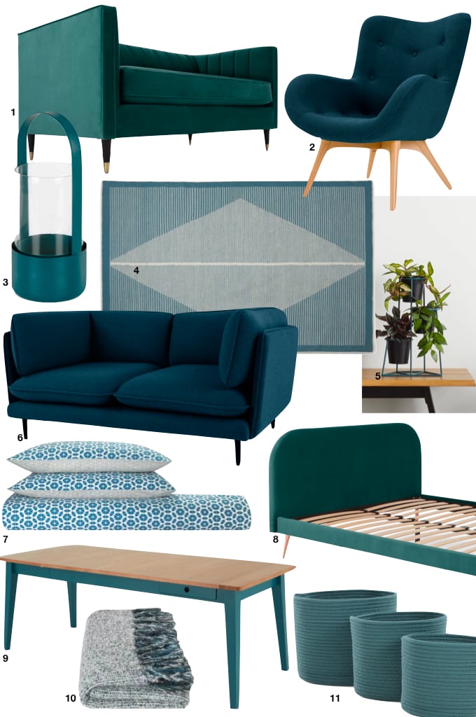 soldes d'hiver made 2019 bleu canard décoration tendance - blog déco - clem around the corner