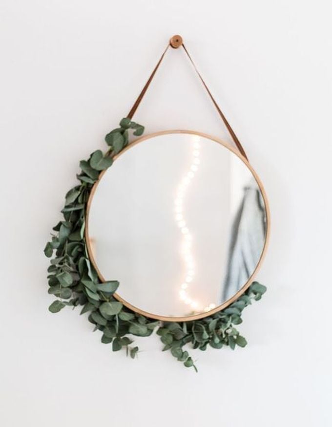 aménagement chambre à coucher feng shui miroir blanc rond -blog déco- clem around the corner