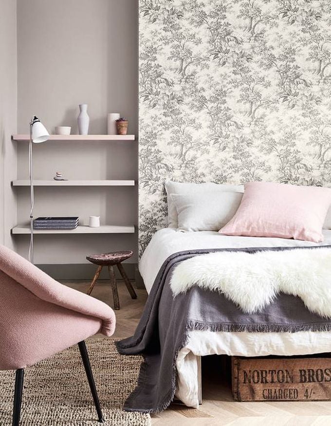 aménagement chambre à coucher feng shui chambre pastel tendance rose -blog déco- clem around the corner