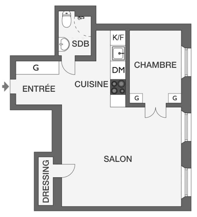 déco en noir et blanc plan appartement visite déco blog déco clem around the corner