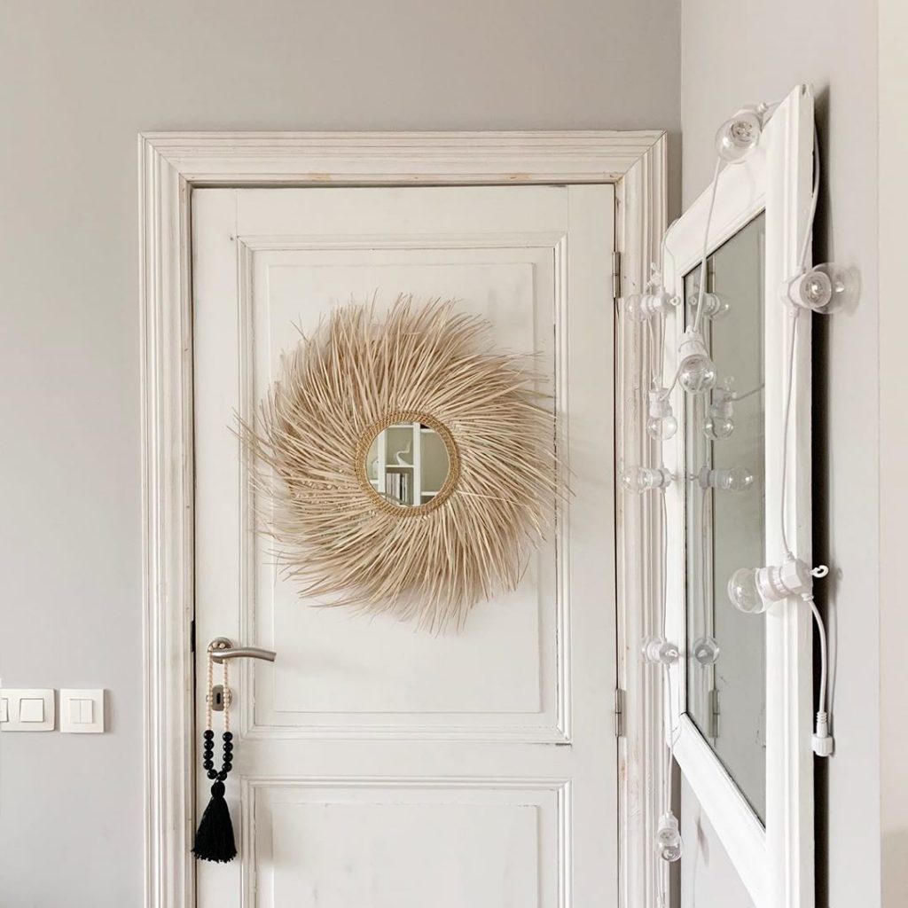 pierre papier ciseaux miroir bohème tressage - blog déco - clem around the corner