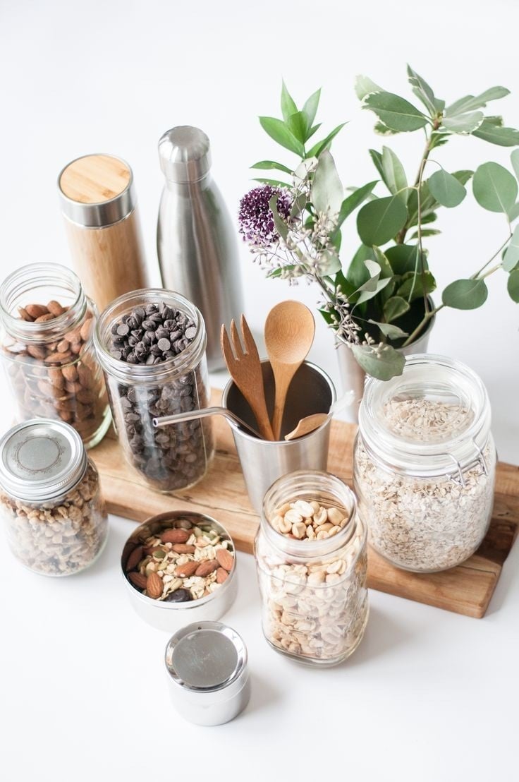 zéro déchet bocaux verre hermétique aliment sec fruit céréale ustensile cuisine - blog déco - clem around the corner
