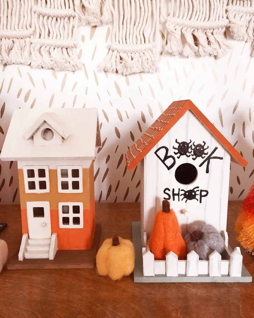 photophore maison 31 octobre dia de la muerte orange blanche noire à fabriquer