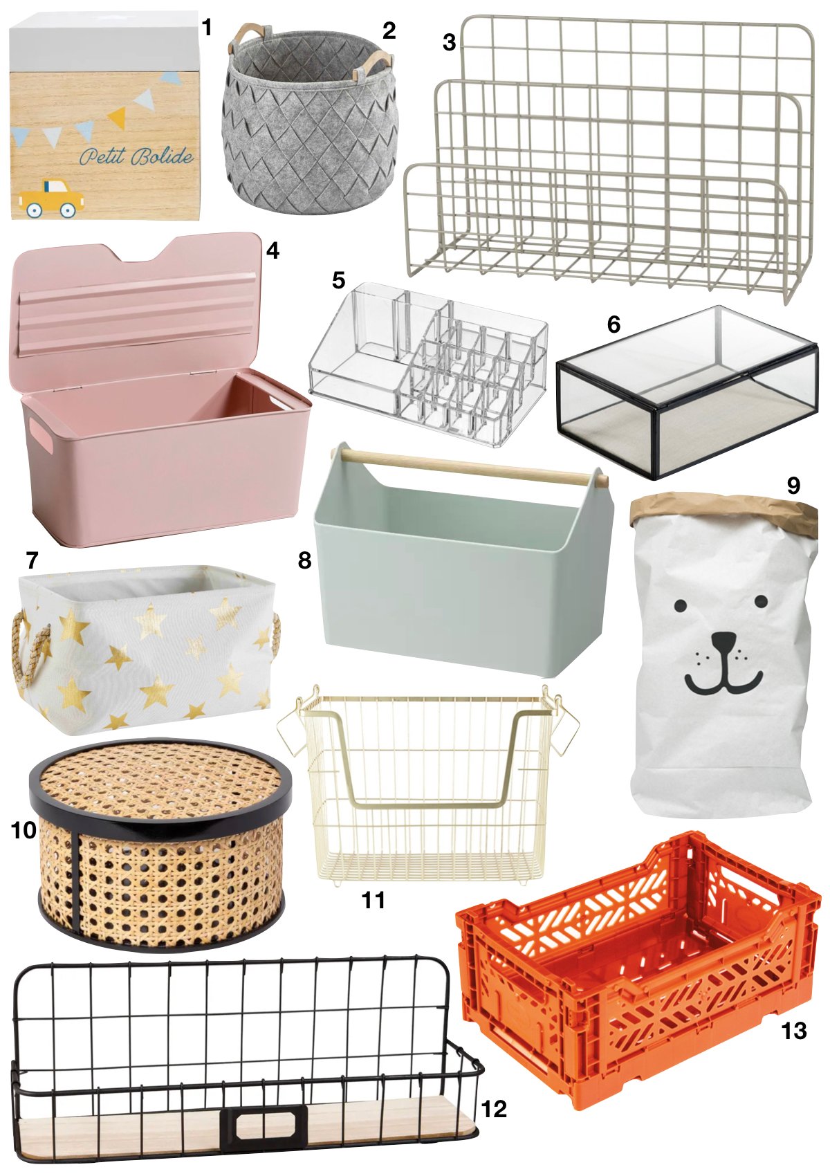 méthode de rangement marie kondo panier design organisation