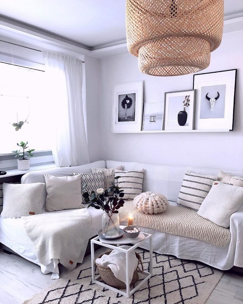 salon scandinave tapis berbère lavable machine Lorena canals - blog déco - clem around the corner