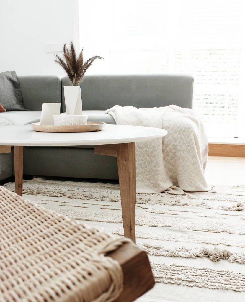salon hygge slow living tapis lavable machine lorena canals - blog déco - clem around the corner