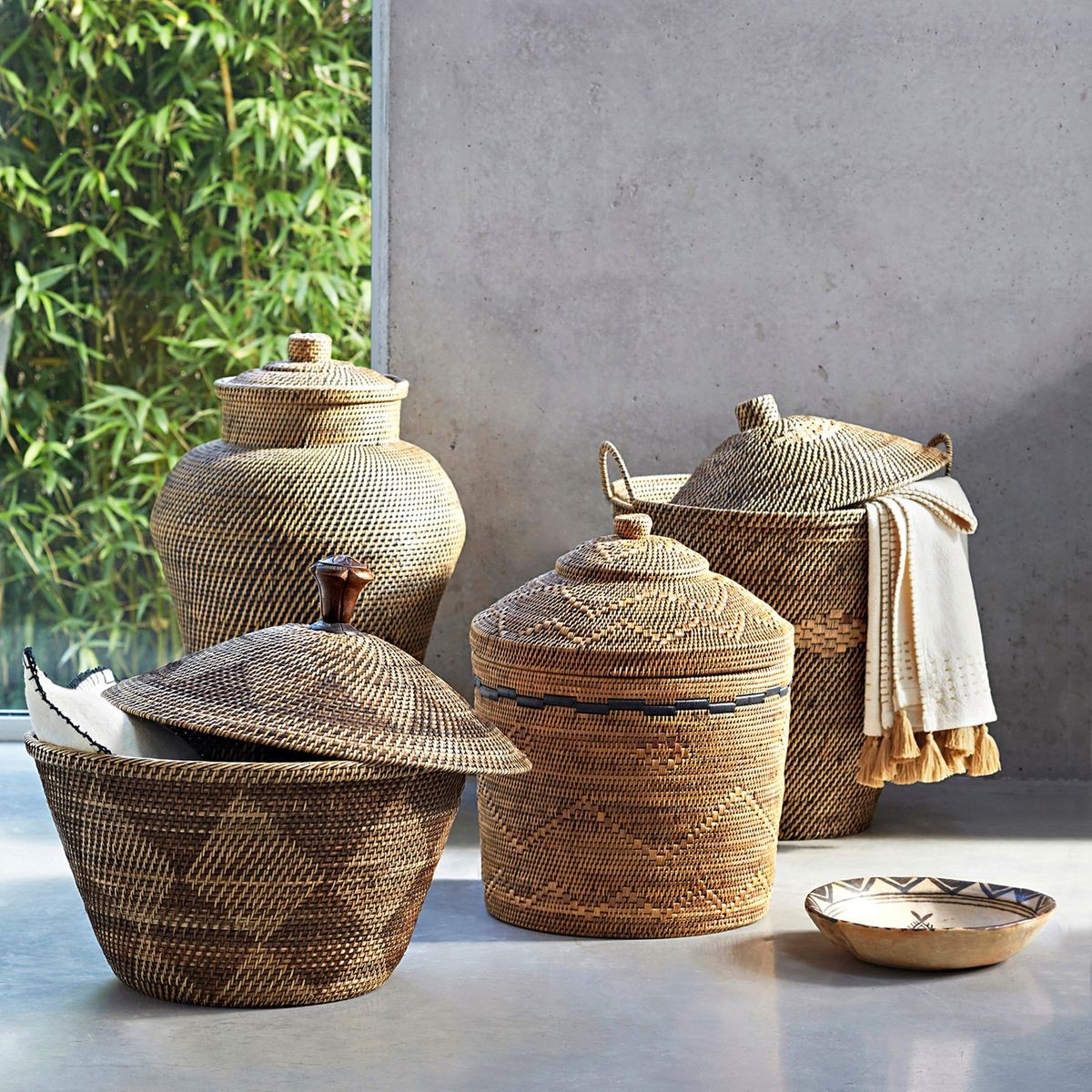 panier de rangement marie kondo thailandais rotin - blog déco - clem around the corner