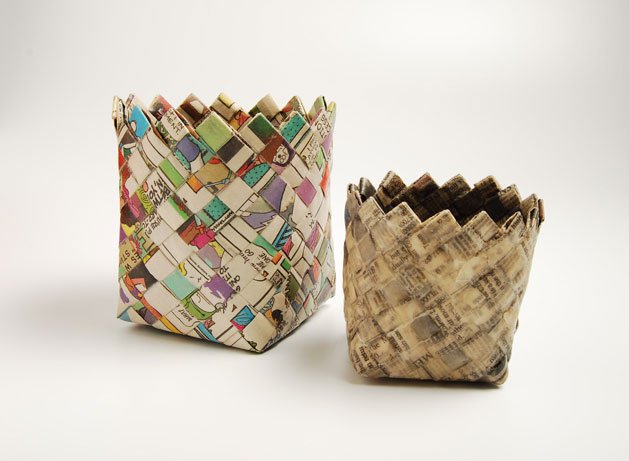 cache pot diy papier magazine pliage plante carré - blog déco - clem around the corner