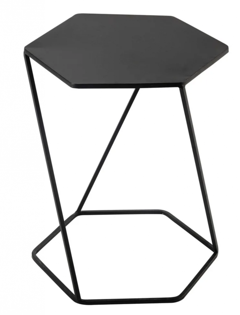 bout de canapé en metal noir chevet minimaliste chez moi - clem around the corner