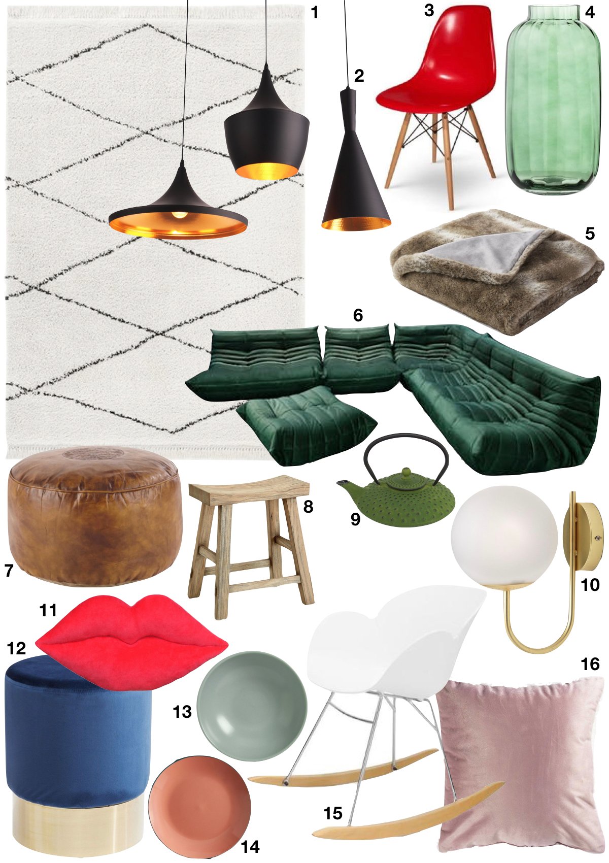 Théo Bert Pot style éclectique décoration design togo velours tom dixon - Blog Déco - Clem around the corner