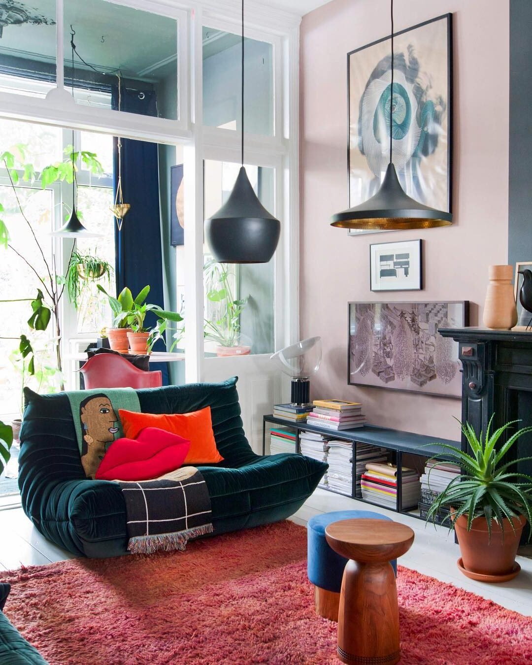 style éclectique double salon original - blog déco - clem around the corner