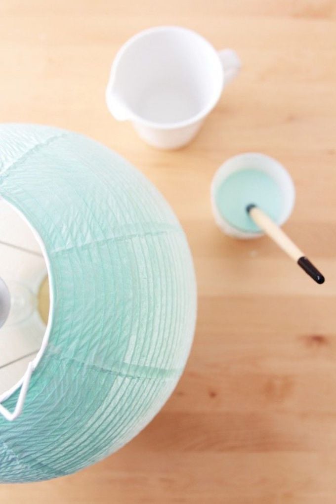 tie and dye bleu abat jour papier diy - blog déco - clem around the corner