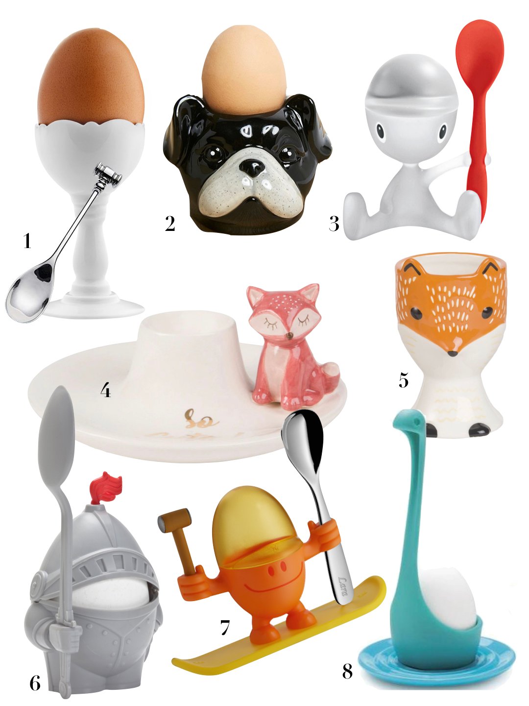 Table de pâques déco printanière coquetier oeuf chien dinosaure prince Arthur skate renard - blog déco - clemaroundthecorner