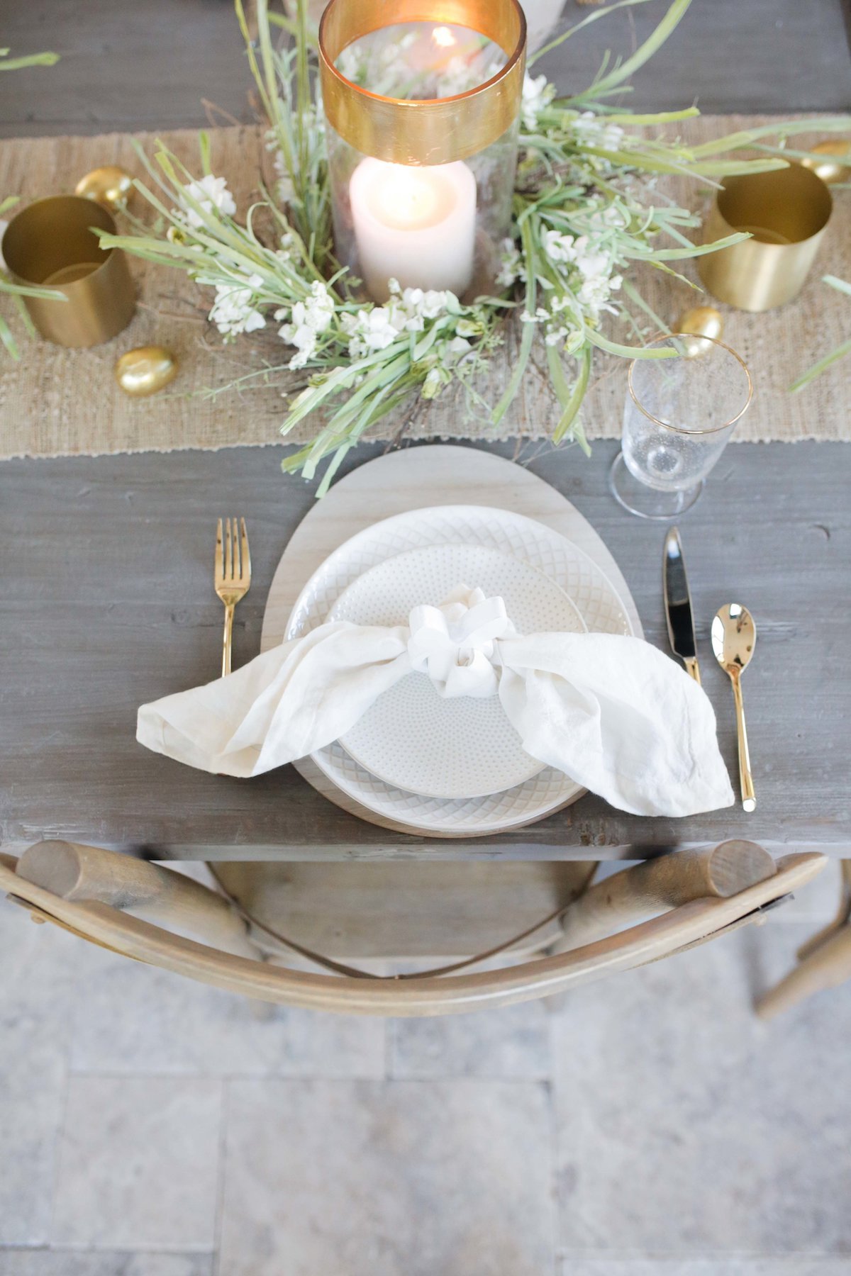 table de pâques déco simple rustique - blog déco - clem around the corner