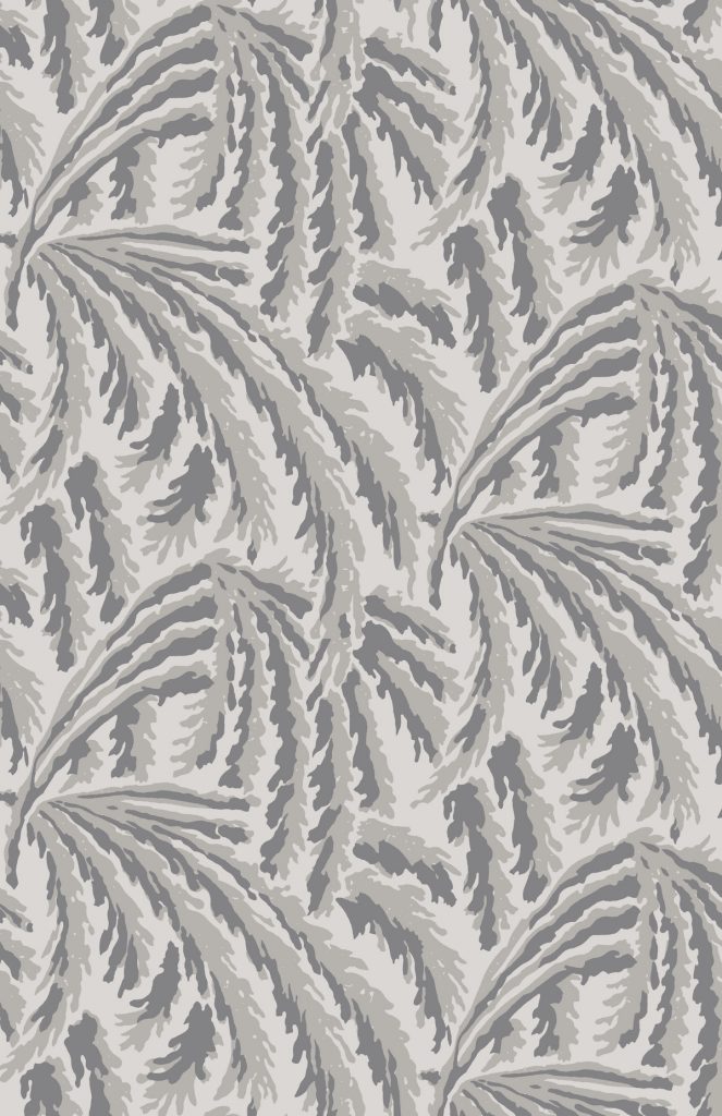 shauna dennison papier peint végétal art déco grey - blog déco - clem around the corner
