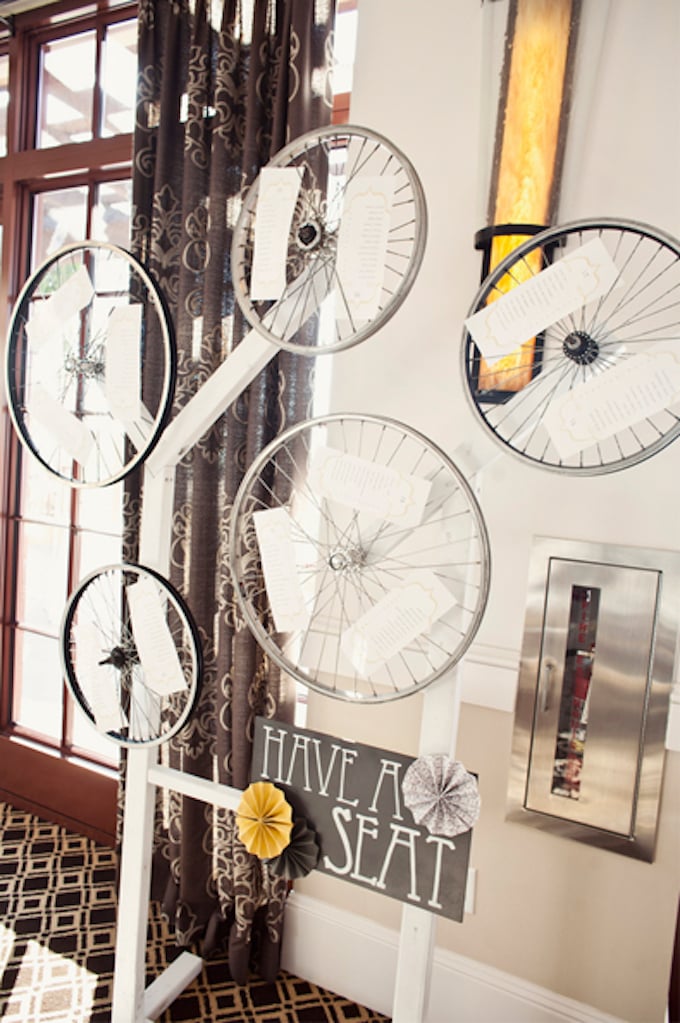 déco vélo mariage plan table hall invité été - blog déco - clem around the corner