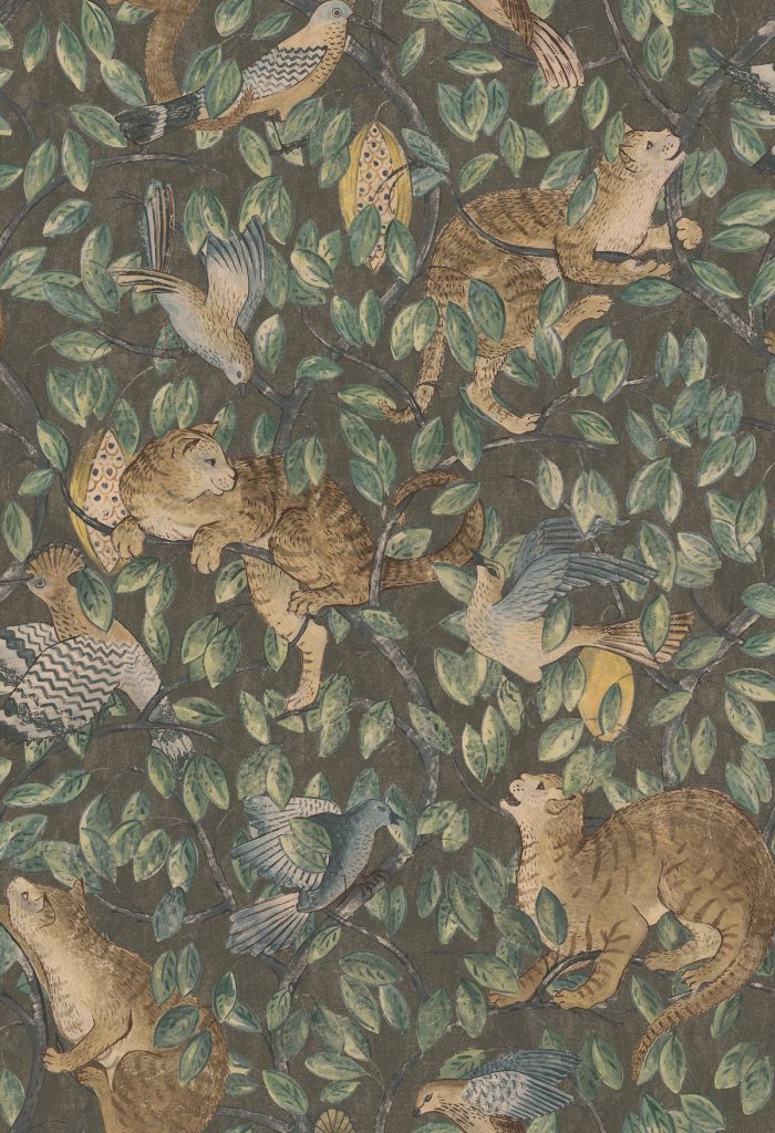 shauna dennison papier peint coloris original fond noir - blog déco - clem around the corner