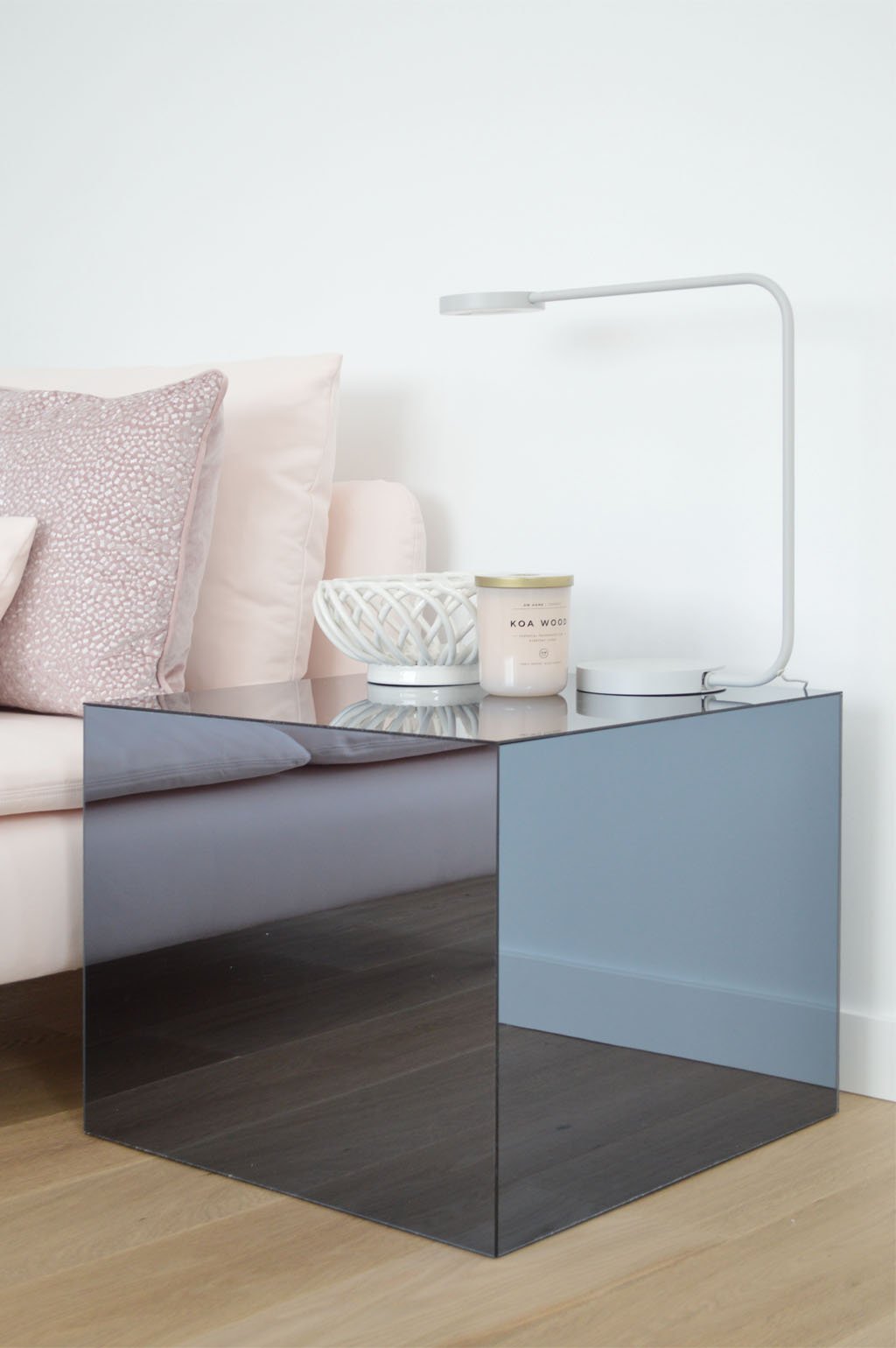 table de chevet nuit original miroir design pas chere